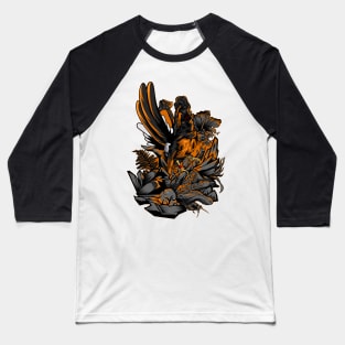 White rumped shama (MURAI BATU) Baseball T-Shirt